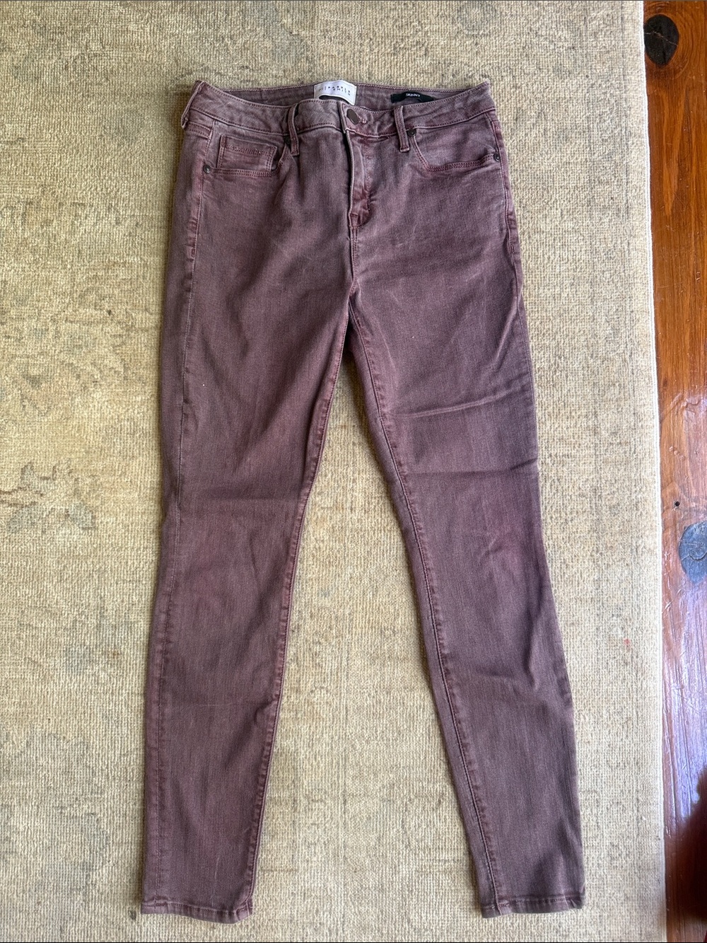 PARKER SMITH Dusty Mauve Skinny Jeans